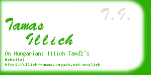 tamas illich business card